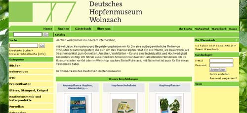 Webshop Deutsches Hopfenmuseum Webshop Deutsches Hopfenmuseum