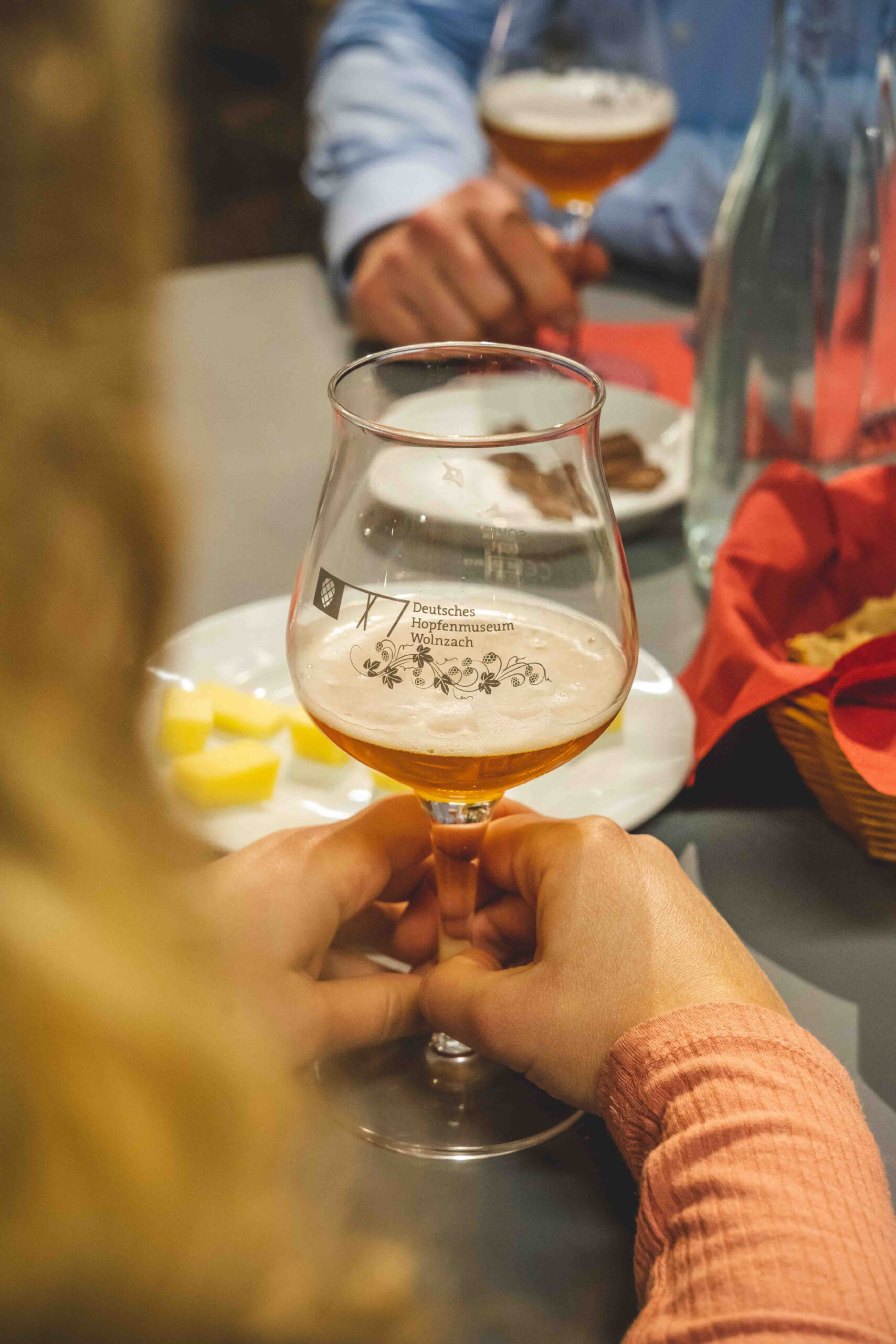 Beer tasting in the German Hop Museum