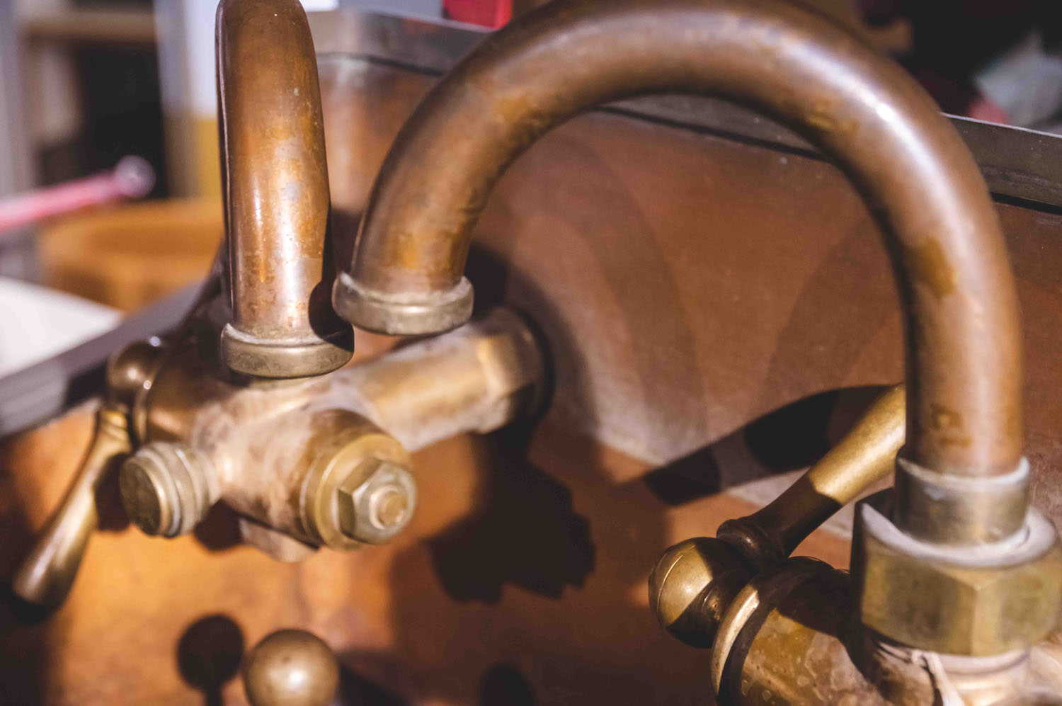 Detail of the micro brewery at the museum