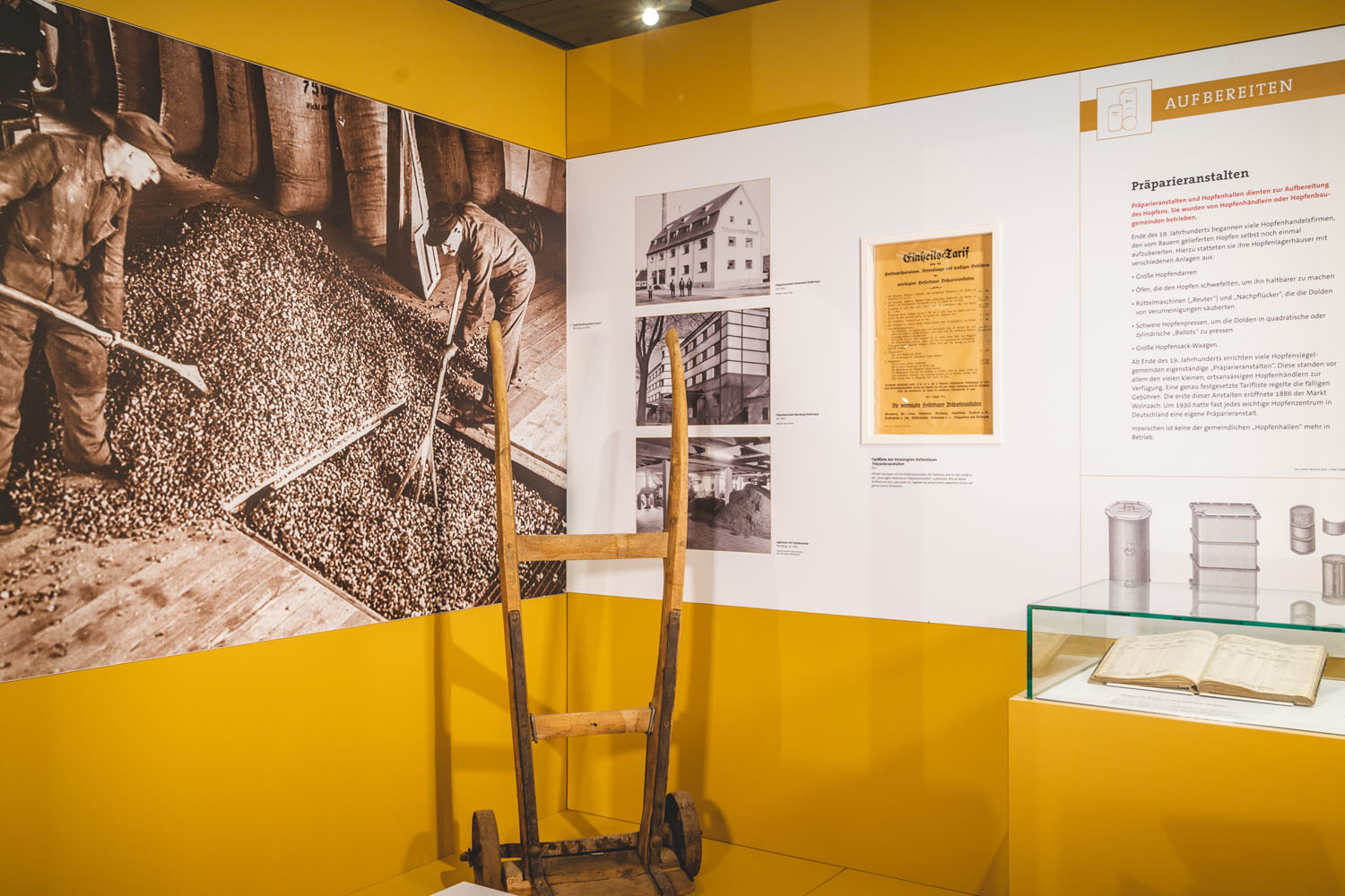 Neue Ausstellungstafeln im Bereich 